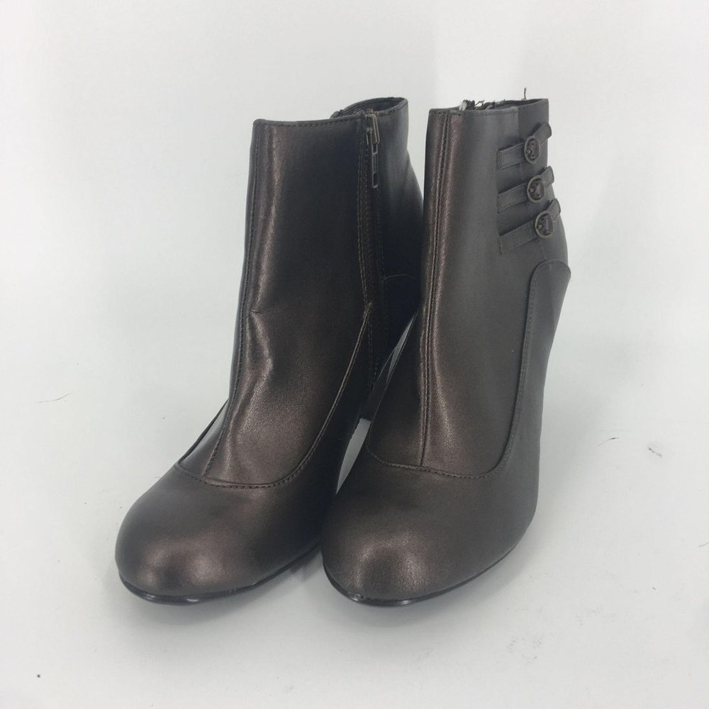 Predictions Bronze Steampunk Ankle Boot - Picture 7 of 11